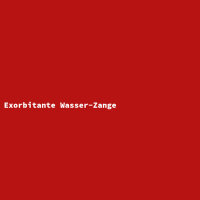 Exorbitante Wasser-Zange