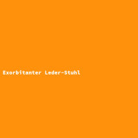 Exorbitanter Leder-Stuhl