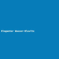 Eleganter Wasser-Klositz