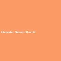 Eleganter Wasser-Klositz