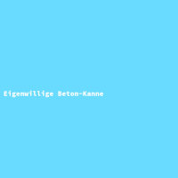 Eigenwillige Beton-Kanne