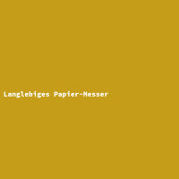 Langlebiges Papier-Messer