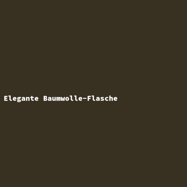 Elegante Baumwolle-Flasche
