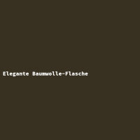 Elegante Baumwolle-Flasche