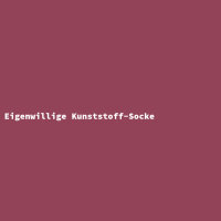 Eigenwillige Kunststoff-Socke