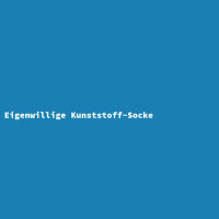 Eigenwillige Kunststoff-Socke