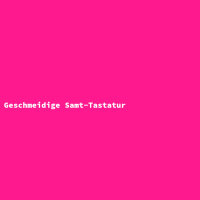 Geschmeidige Samt-Tastatur