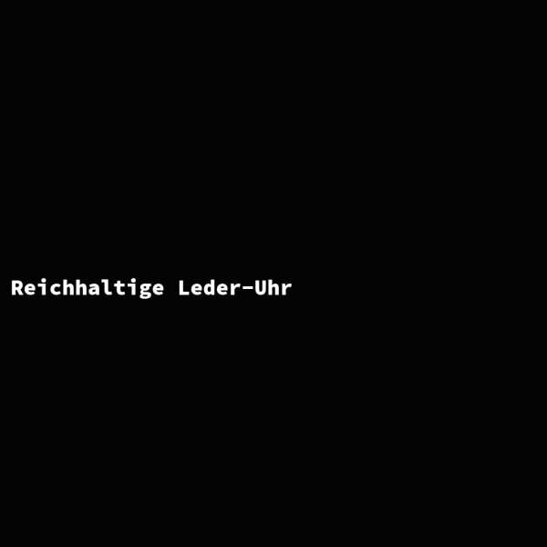 Reichhaltige Leder-Uhr