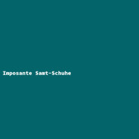 Imposante Samt-Schuhe