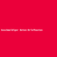 Geschmeidiger Beton-Briefkasten