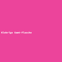 Klebrige Samt-Flasche