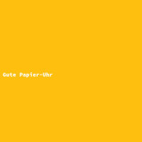 Gute Papier-Uhr