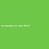 Aerodynamische Samt-M&uuml;tze