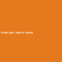 Klebriges Papier-Handy