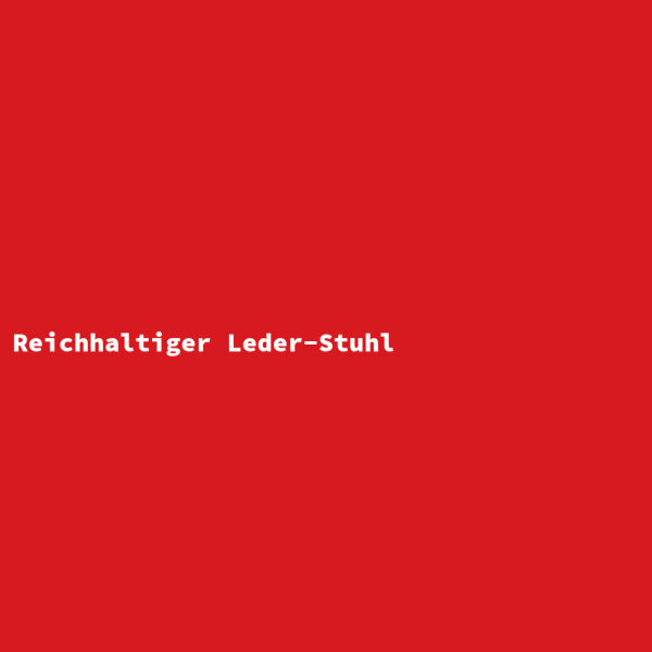 Reichhaltiger Leder-Stuhl