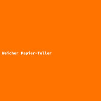 Weicher Papier-Teller