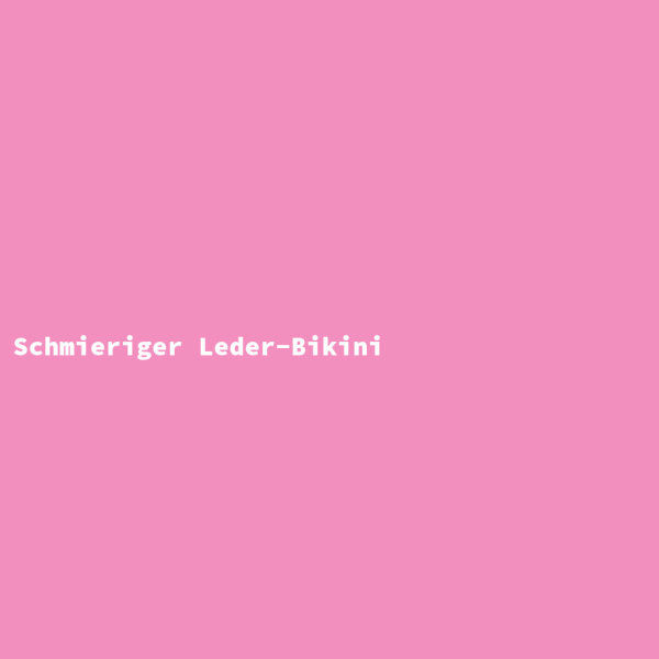 Schmieriger Leder-Bikini
