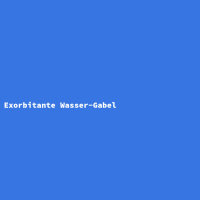 Exorbitante Wasser-Gabel