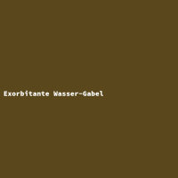 Exorbitante Wasser-Gabel