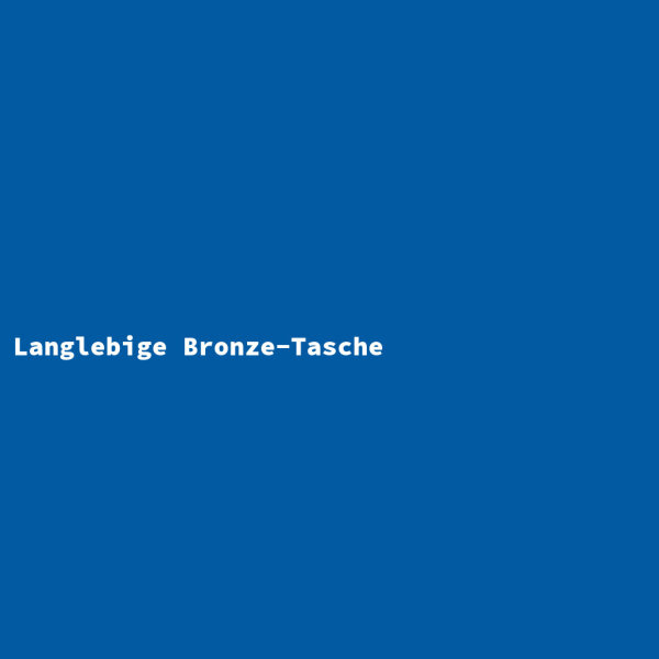Langlebige Bronze-Tasche