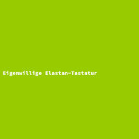 Eigenwillige Elastan-Tastatur