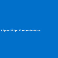 Eigenwillige Elastan-Tastatur