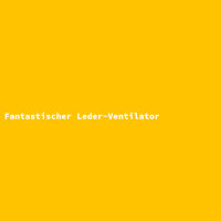 Fantastischer Leder-Ventilator