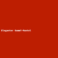 Eleganter Gummi-Mantel