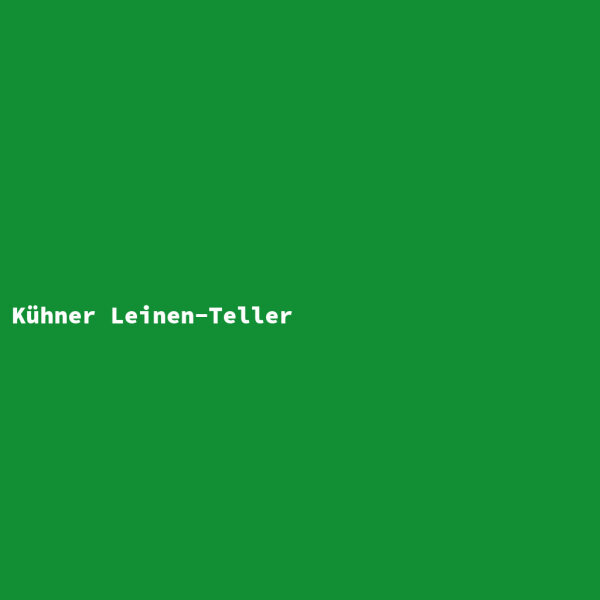 K&uuml;hner Leinen-Teller