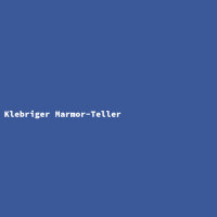 Klebriger Marmor-Teller