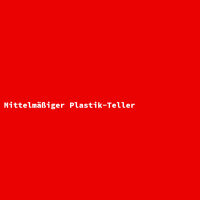 Mittelm&auml;&szlig;iger Plastik-Teller