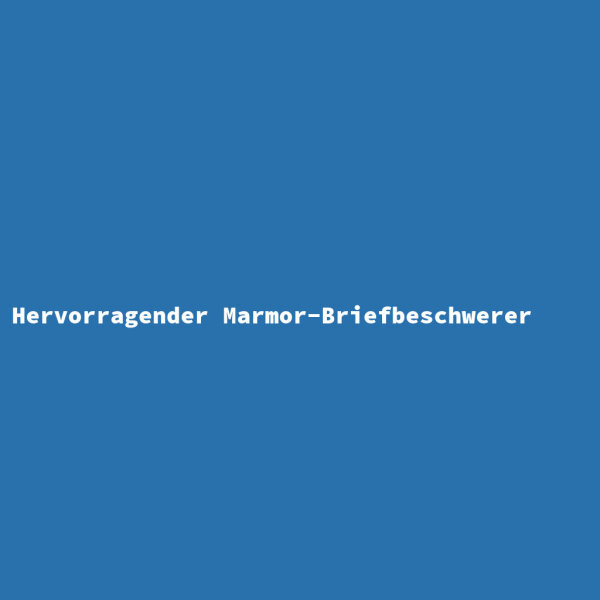 Hervorragender Marmor-Briefbeschwerer