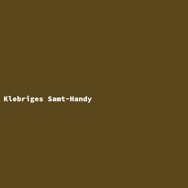Klebriges Samt-Handy