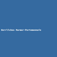 Herrliches Marmor-Portemonnaie