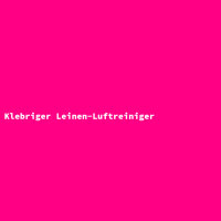 Klebriger Leinen-Luftreiniger
