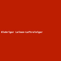 Klebriger Leinen-Luftreiniger