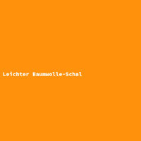 Leichter Baumwolle-Schal