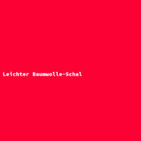 Leichter Baumwolle-Schal