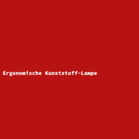 Ergonomische Kunststoff-Lampe