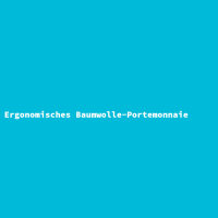 Ergonomisches Baumwolle-Portemonnaie