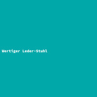 Wertiger Leder-Stuhl