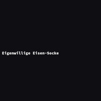 Eigenwillige Eisen-Socke