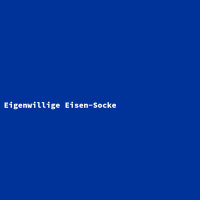 Eigenwillige Eisen-Socke