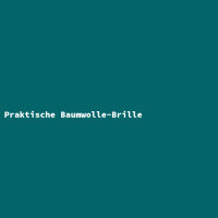 Praktische Baumwolle-Brille