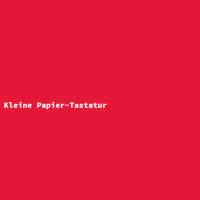 Kleine Papier-Tastatur