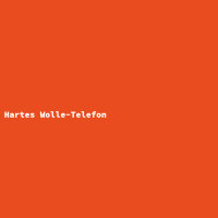 Hartes Wolle-Telefon