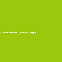 Exorbitante Papier-Lampe